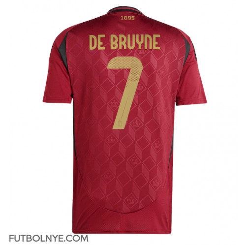 Camiseta Bélgica Kevin De Bruyne #7 Primera Equipación Eurocopa 2024 manga corta